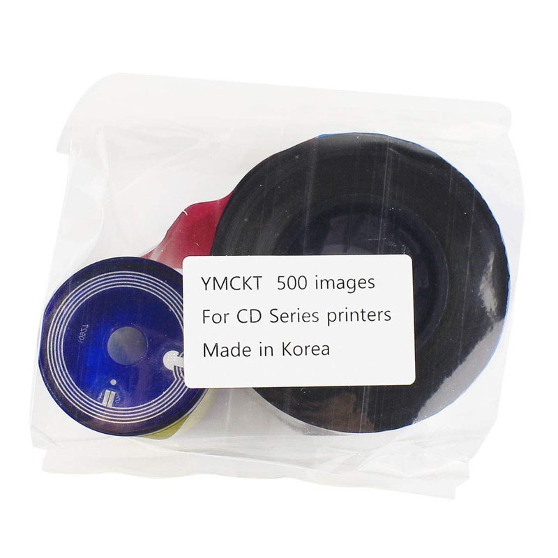 PARTSHE 535000-003 Color Ribbon Kit for Datacard CP40 CP60 CP80 Card Printer, YMCKT 500 Images (YMCKT) - Image 4